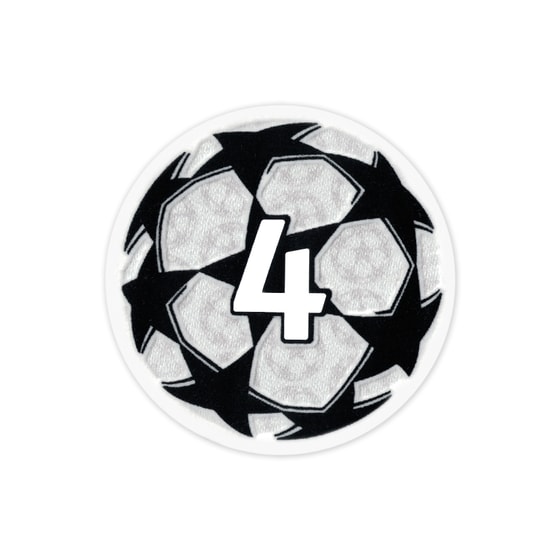 2021-24 UEFA Champions League 4 Times Winners Player Issue Badge of Honour Patch