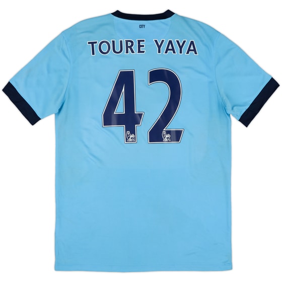 2014-15 Manchester City Home Shirt Toure Yaya #42 - 6/10 - (L)