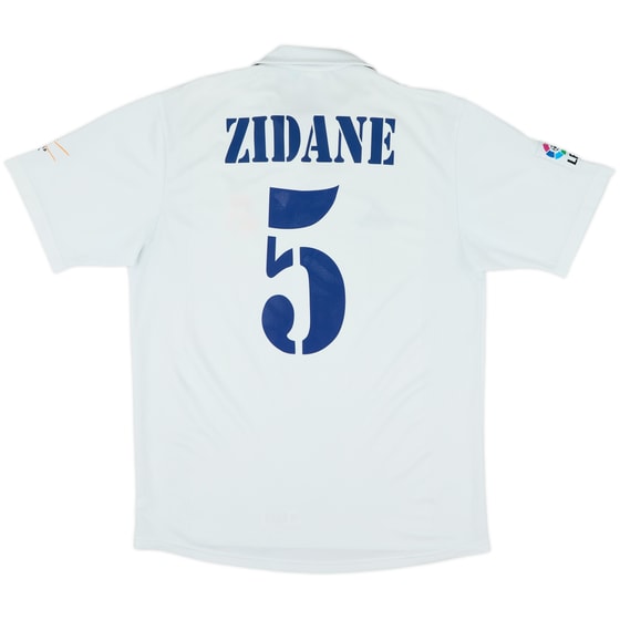 2001 Real Madrid Home Shirt Zidane #5 - 7/10 - (L)