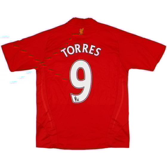 2008-10 Liverpool Home Shirt Torres #9 - 7/10 - (XL.Boys)