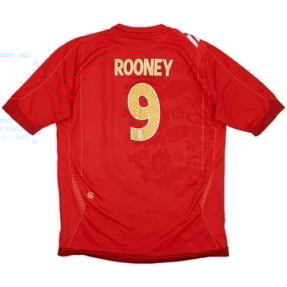 2006-08 England Away Shirt Rooney #9 - 8/10 - (XL.Boys)