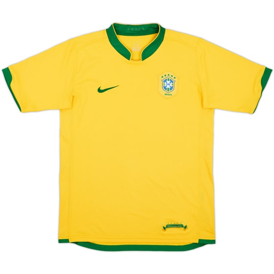 2006-08 Brazil Home Shirt - 8/10 - (XL.Boys)