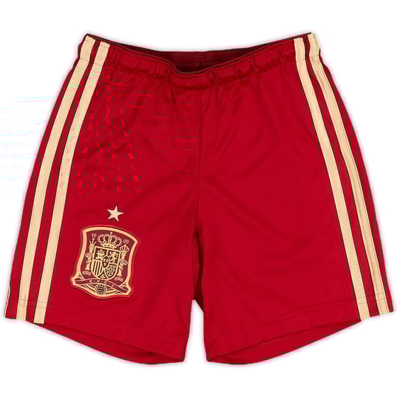2013-15 Spain Home Shorts - 9/10 - (3-4 Years)