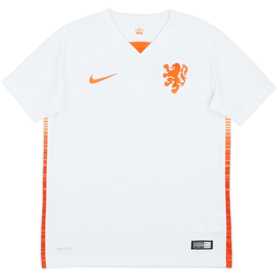 2015 Netherlands Away Shirt - 6/10 - (M.Boys)