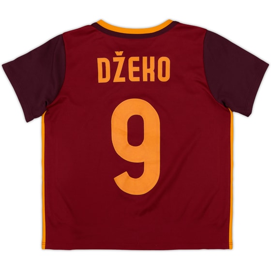 2015-16 Roma Home Shirt Dzeko #9 - 9/10 - (6-7 Years)