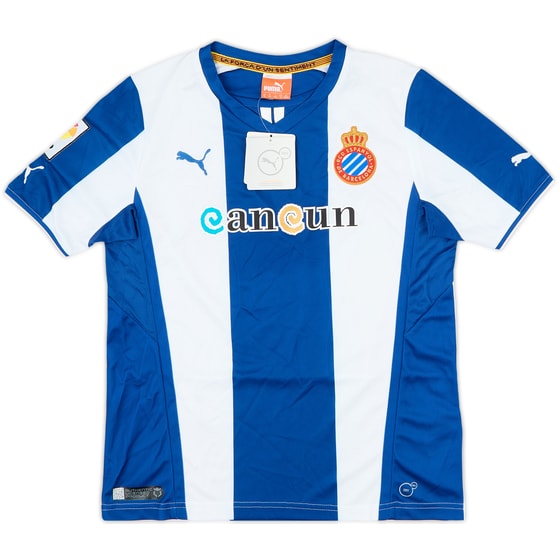 2013-14 Espanyol Home Shirt (L.Boys)
