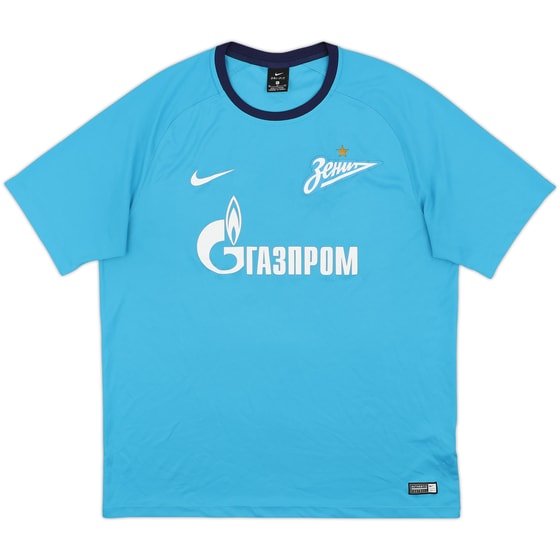 2017-18 Zenit St. Petersburg Basic Home Shirt - 9/10 - (XL)