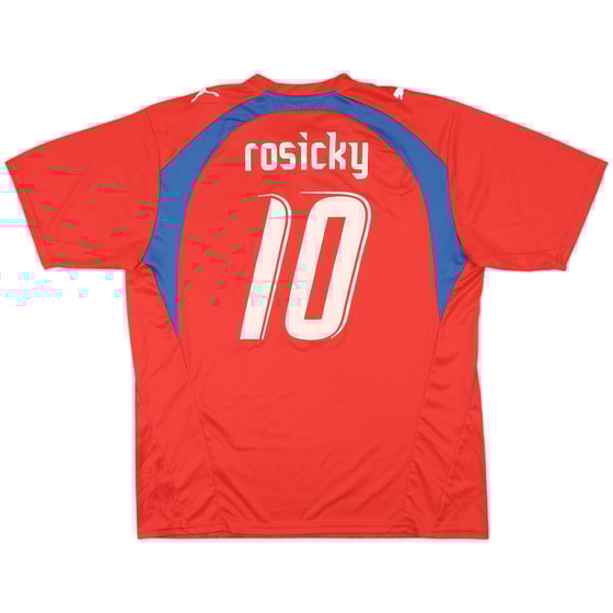 2006-08 Czech Republic Basic Home Shirt Rosicky #10 - 8/10 - (L)