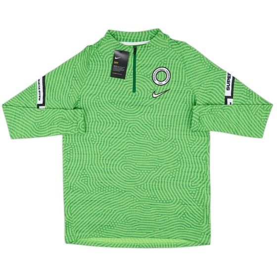 2020-21 Nigeria Nike Dri-Fit 1/4 Zip Drill Top (L)