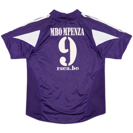2004-05 Anderlecht Home Shirt Mbo Mpenza #9 - 6/10 - (M.Boys)
