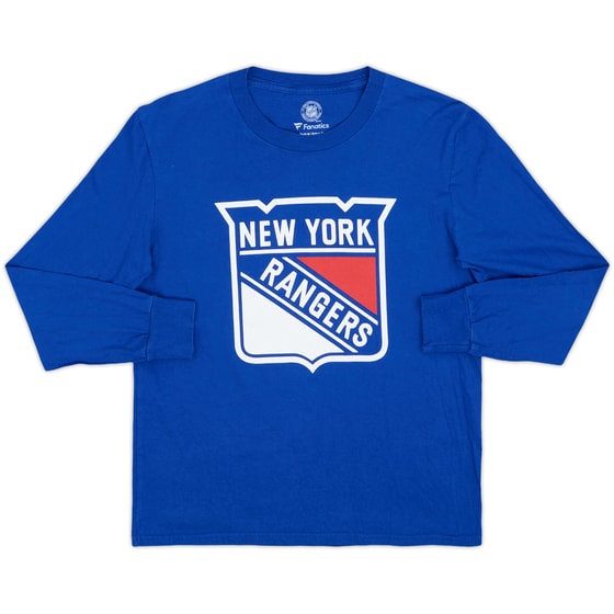 2012-13 New York Rangers Fanatics L/S Tee - 8/10 - (M.Boys)