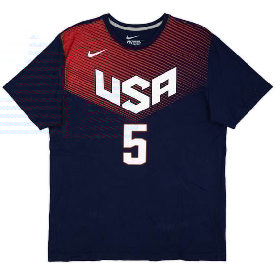 2014-15 USA Durant #5 Nike Tee - 7/10 - (XL)