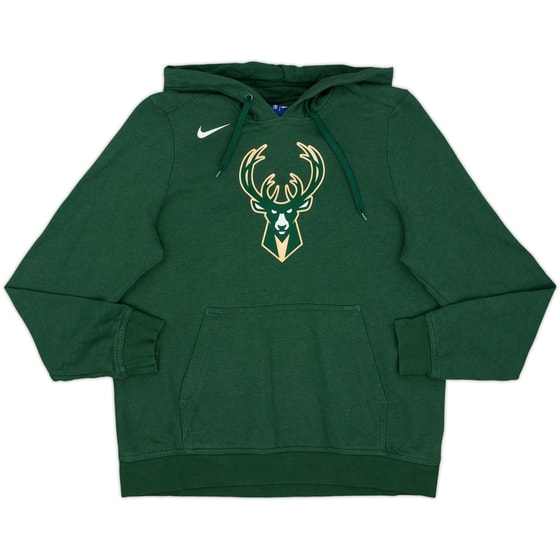 2017-18 Milwaukee Bucks Nike Hooded Sweat Top - 9/10 - (L)
