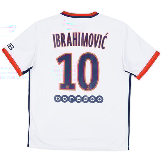 2015-16 Paris Saint-Germain Away Shirt Ibrahimovic #10 - 7/10 - (L)