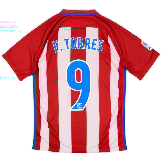 2016-17 Atletico Madrid Home Shirt Torres #9 - 5/10 - (S)