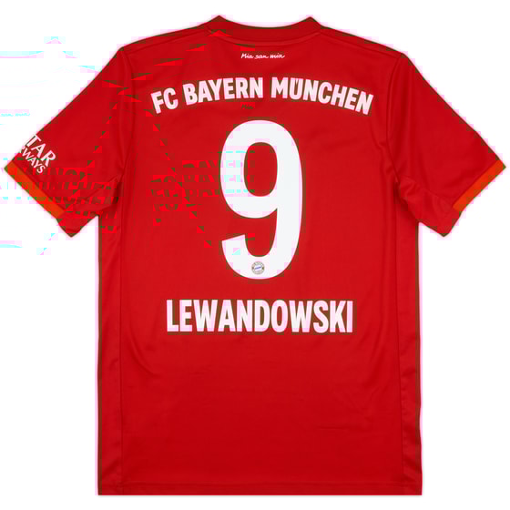 2019-20 Bayern Munich Home Shirt Lewandowski #9 - 7/10 - (XL.Boys)