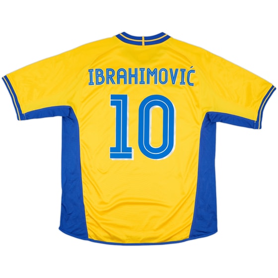 2003-04 Sweden Home Shirt Ibrahimovic #10 - 8/10 - (XL)