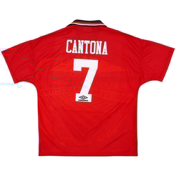 1994-96 Manchester United Home Shirt Cantona #7 - 9/10 - (XL)