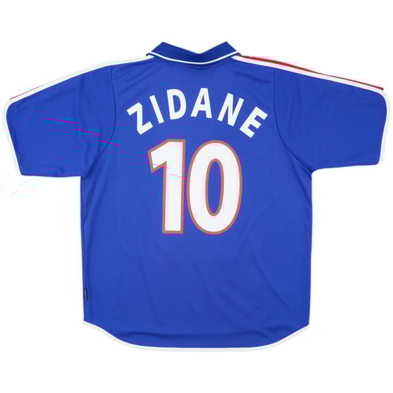 2000-02 France Home Shirt Zidane #10 - 8/10 - (XL)