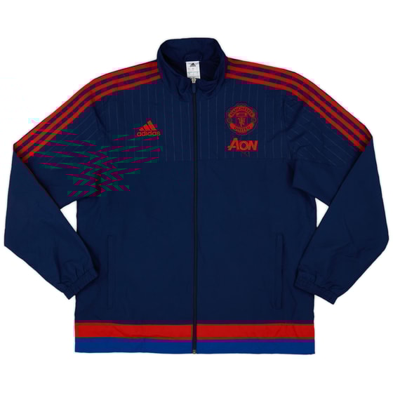2015-16 Manchester United adidas Presentation Jacket - 9/10 - (L)