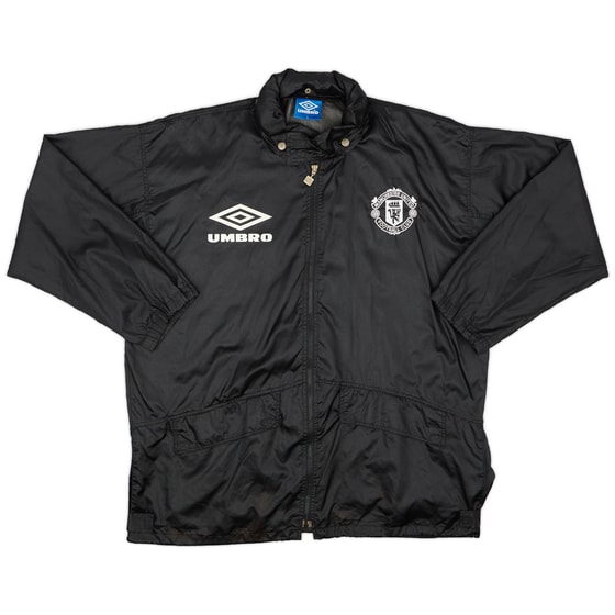 1994-95 Manchester United Umbro Hooded Rain Jacket - 9/10 - (L)