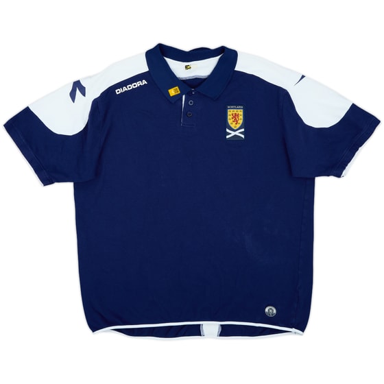 2007-08 Scotland Diadora Polo Shirt - 8/10 - (XL)