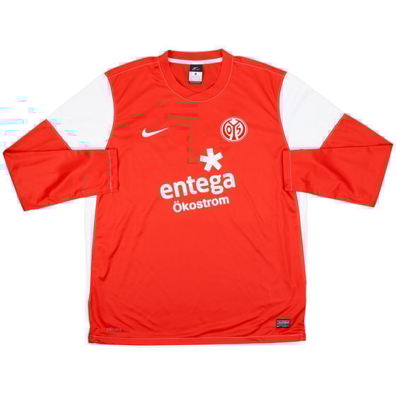 2011-12 FSV Mainz Home L/S Shirt - 10/10 - (XL)