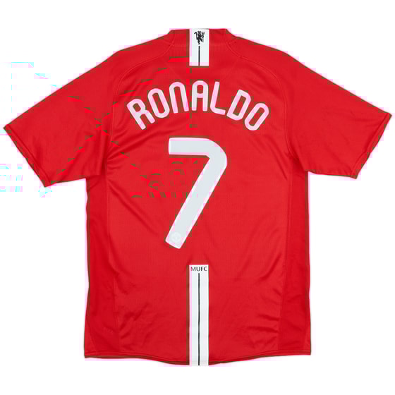 2007-09 Manchester United Home Shirt Ronaldo #7 - 8/10 - (S)