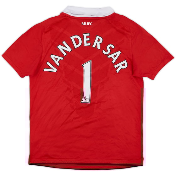 2010-11 Manchester United Home Shirt Van Der Sar #1 - 6/10 - (M.Boys)