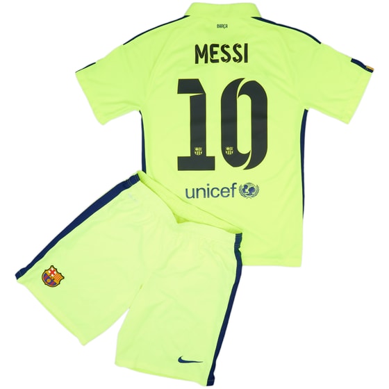 2014-15 Barcelona Third Shirt & Shorts Messi #10 - 8/10 - (S)