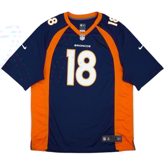 2013-15 Denver Broncos Manning #18 Nike Game Alternate Jersey - 4/10 - (XXL)