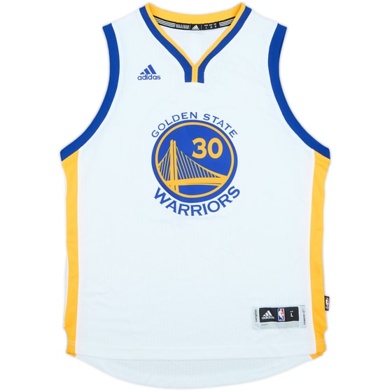2014-17 Golden State Warriors Curry #30 adidas Swingman Home Jersey - 8/10 - (L.Boys)
