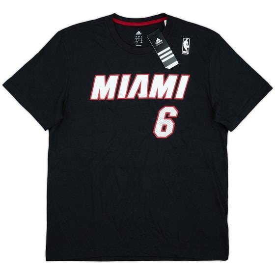 2013-14 Miami Heat LeBron James #6 adidas Tee (L)