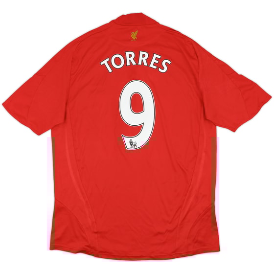 2008-10 Liverpool Home Shirt Torres #9 - 8/10 - (L)