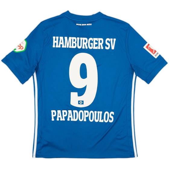 2017-18 Hamburg Away Shirt Papadopoulos #9 - 7/10 - (XL.Boys)
