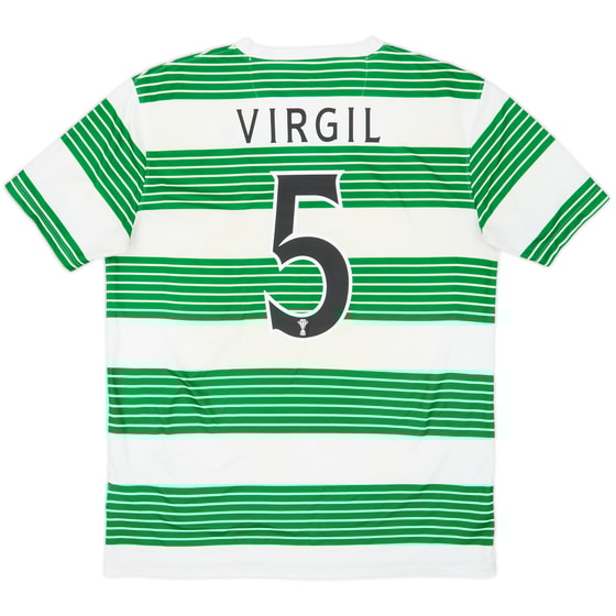 2013-15 Celtic Home Shirt Virgil #5 - 6/10 - (M)